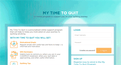 Desktop Screenshot of mytimetoquit.com.au